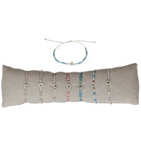 Lot 35 Bracelets à perles CROIX BASQUE